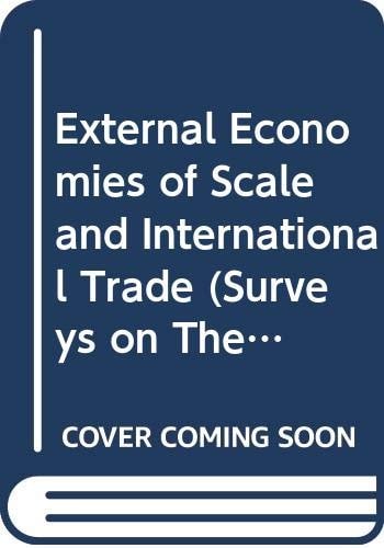 External Economies of Scale and International Trade