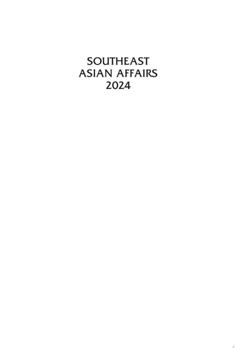 Southeast Asian Affairs 2024