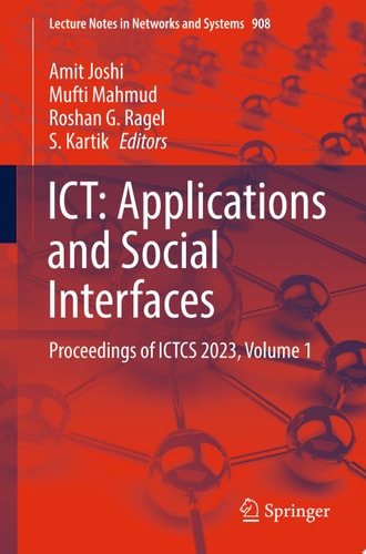 ICT: Applications and Social Interfaces Proceedings of ICTCS 2023, Volume 1