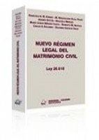 Nuevo régimen legal del matrimonio civil Ley 26,618