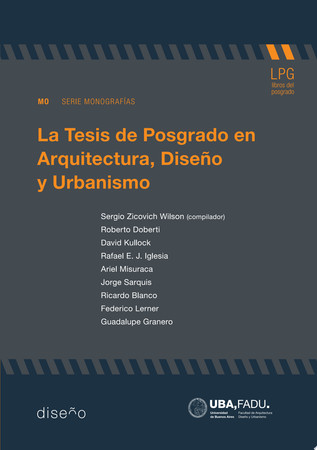 La tesis de posgrado en arquitectura, diseño y urbanismo