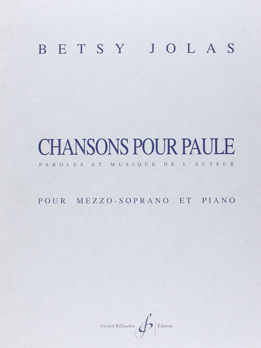 CHANSONS POUR PAULE