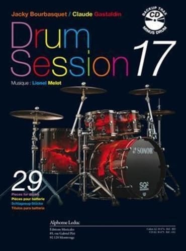 JACKY BOURBASQUET/CLAUDE GASTALDIN: DRUM SESSION 17 - 29 PIECES POUR BATTERIE LIVRE & CD (LE LIVRE)