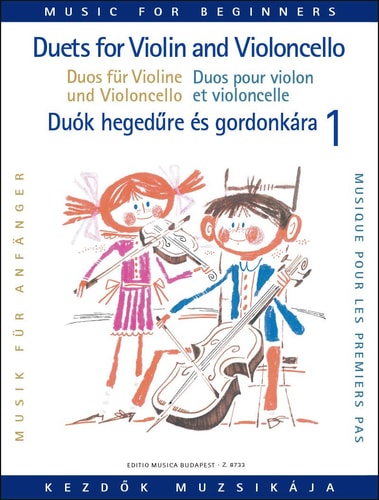 ARPAD PEJTSIK : DUETS FOR VIOLIN AND VIOLONCELLO FOR BEGINNERS 1