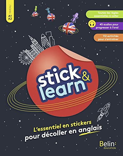 Stick & Learn L'essentiel en stickers pour décoller en anglais
