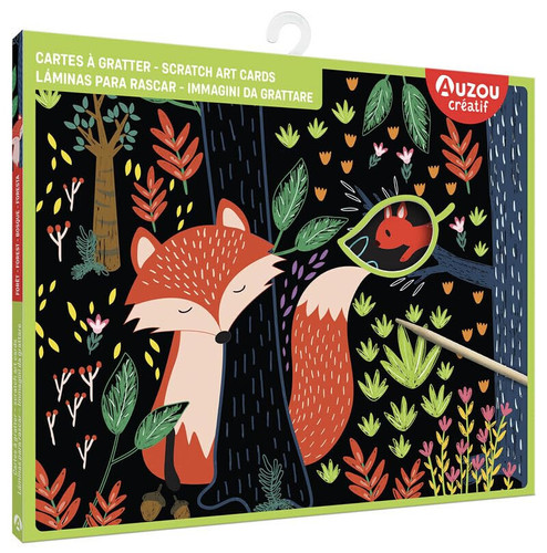 Cartes à gratter - Forêt