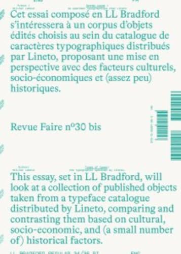 Faire – Regarder le graphisme n° 30 bis: Donner corps : le specimen typographique chez Lineto