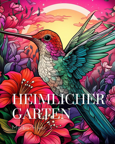Heimlicher Garten Malbuch vol.3 Ein Malbuch für Erwachsene mit magischen Gartenszenen