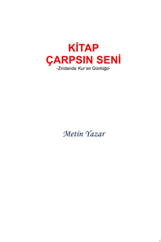 KİTAP ÇARPSIN SENİ