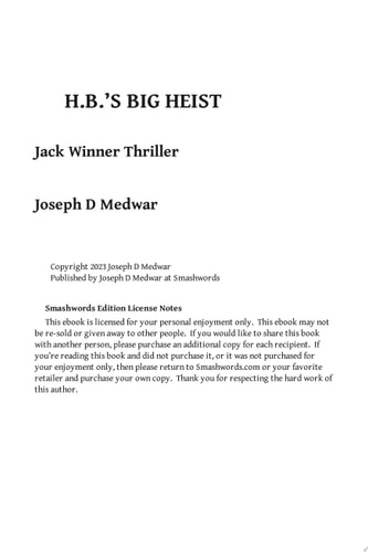 Emergency and the White Crystal Jack Winner Thrillers