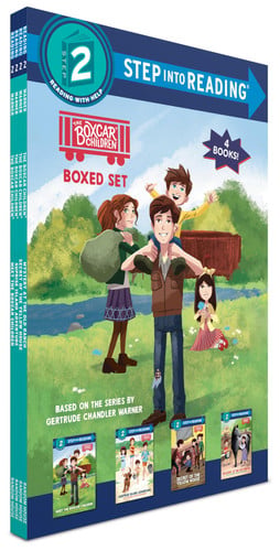 Boxcar Children Step Into Reading Boxed Set #1 Meet the Boxcar Children; Surprise Island Adventure; Secret of the Yellow House;and Mystery at the Old Ranch