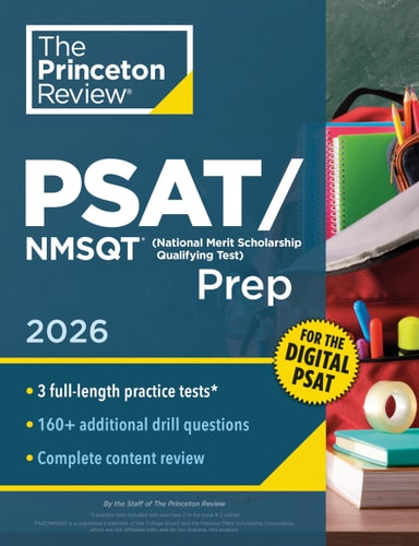 Princeton Review PSAT/NMSQT Prep, 2026 3 Practice Tests + Review + Online Tools for the Digital PSAT