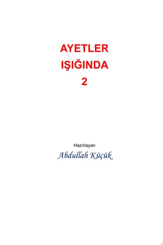 AYETLER IŞIĞINDA 2