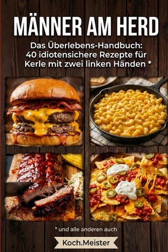 Das schmeckt PUNKT: Das Männerkochbuch für Anfänger: 40 einfache Rezepte ohne Schnickschnack. Perfekt für Studenten, Faule und Helden am Herd. (German Edition)