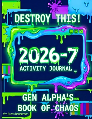 2026-7 Activity Journal: Destroy This! Gen Alpha's Book of Chaos | Interactive Games, Brain Challenges, Logic Puzzles, Ciphers, & More | Screen-Free ... & Tweens (Gen Alpha Approved Screen-Free Fun)