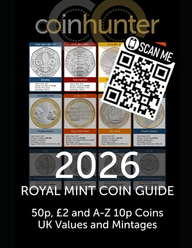 2026 Royal Mint Coin Guide: 50p, £2 and A-Z 10p Coins - UK Values and Mintages