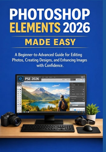 PHOTOSHOP ELEMENTS 2026 MADE EASY: A Beginner-to-Advanced Guide for Editing Photos, Creating Designs, and Enhancing Images with Confidence