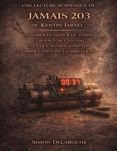 Une lecture suspendue de Jamais 203 de Kentin Jarno: Explorer la valeur du temps, l’urgence de l’instant et ce que signifie compter lorsque tout peut s’arrêter (French Edition)