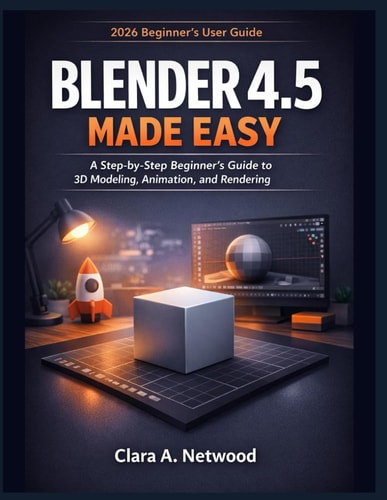 Blender 4.5 Made Easy: A 2026 Step-by-Step Beginner’s Guide to 3D Modeling, Animation, and Rendering