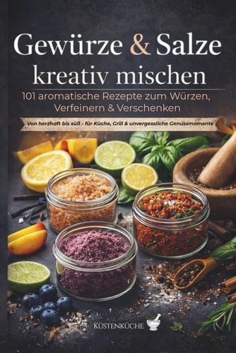 Gewürze & Salze kreativ mischen - 101 aromatische Rezepte zum Würzen, Verfeinern & Verschenken: Von herzhaft bis süß - für Küche, Grill & besondere Genussmomente, DIY-Gewürzmischungen, Aromasalz selber machen, Kulinarische Geschenke