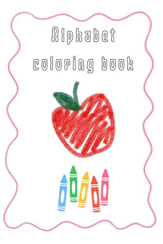 White Minimalist Alphabet Coloring Book Worksheet
