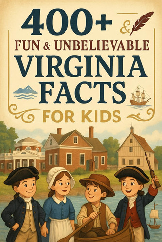 400+ Fun & Unbelievable Virginia Facts for Kids: Discover Historic Landmarks, Coastal Beauty, Fun Virginia Facts & More! (The Perfect Virginia Facts & Trivia Book for Young Explorers)