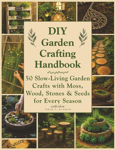 DIY Garden Crafting Handbook: 50 Slow-Living Garden Crafts with Moss, Wood, Stones and Seeds for Every Season (Craft it Slow)