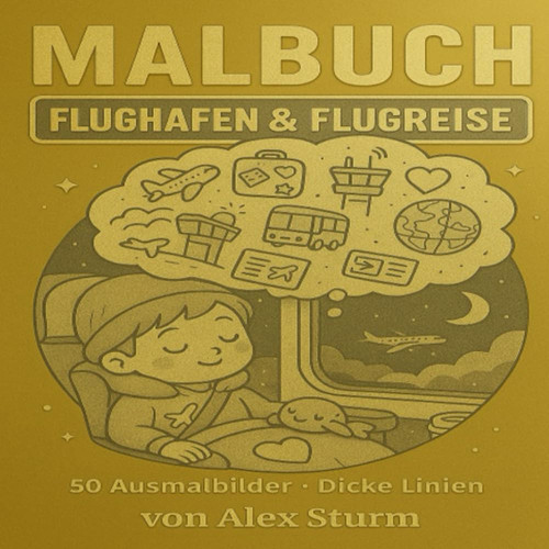 MALBUCH: Flughafen & Flugreise