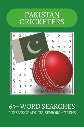 Pakistan Cricketers Word Search Puzzle Book: Word Searches with Easy to Read Print about Pakistan, Pakistani Cricketers, Cricket and more | 6x9 ... . Gift for Vacations, Holiday and Free Times