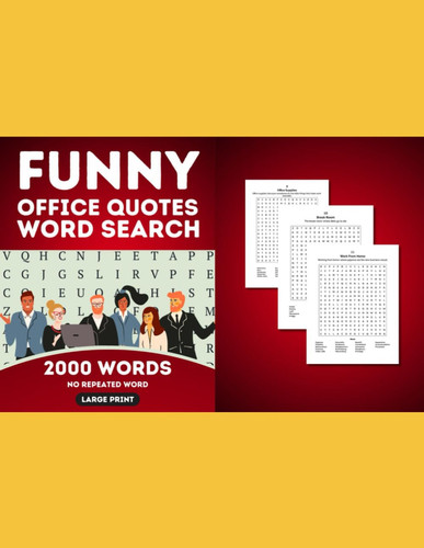 Funny office Word Search Book