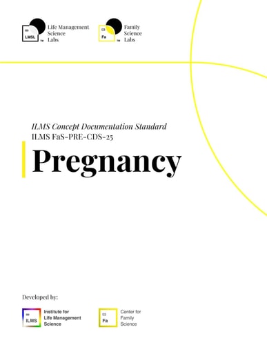 ILMS Concept Documentation Standard - Pregnancy (FaS-PRE-CDS-25)