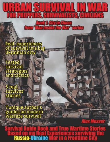 Urban Survival in War for Preppers, Survivalists, Civilians. Book 1. City in Chaos: Survival Guide Book and True Wartime Stories. Based on my Real ... the Russia-Ukraine War in a Frontline City.