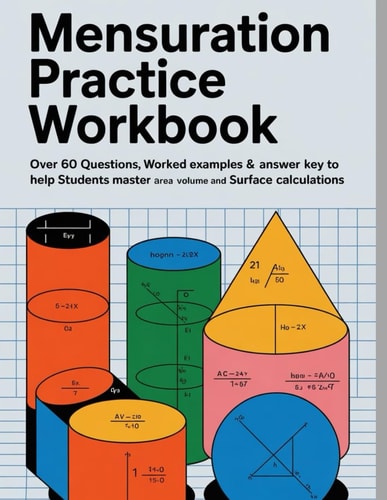 MENSURATION PRACTICE WORKBOOK: Over 60 Questions Worked Examples & Answer Key to Help Students Master Area Volume and Surface Calculations (CORE MATHEMATICS PRACTICE WORKBOOK SERIES)