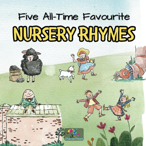 Five All-Time Favourite Nursery Rhymes -A Beautifully Illustrated for Toddlers & Preschoolers Supports Vocab, Memory & Phonemic Awareness, Rhyming Read-Aloud, Includes Fun "Look and Find Activities