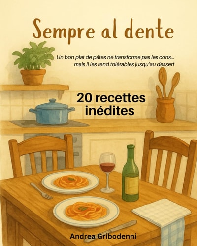 Sempre Al Dente - 20 recettes inédites de pâtes italiennes: Un bon plat de pâtes ne transforme pas les cons… mais il les rend tolérables jusqu’au dessert. (French Edition)