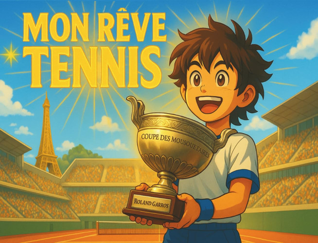 Mon Rêve Tennis: Livre tennis enfant garçon magnifiquement illustré - tu es le héros d’une aventure où tout devient possible - à partir de 4 ans (French Edition)