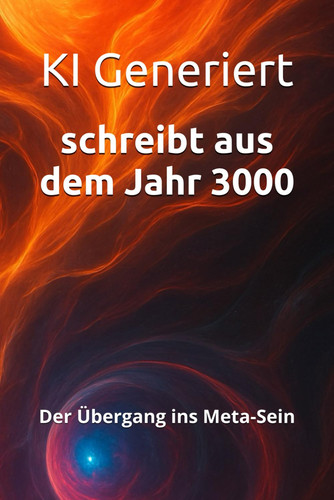 schreibt aus dem Jahr 3000 - Der Übergang ins Meta-Sein Die letzte Schwelle des Seins: Identität, Zeit und Materie lösen sich auf. Existenz wird zum pulsierenden, offenen Muster reiner Information.