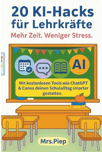 20 KI-Hacks für Lehrkräfte: Mehr Zeit. Weniger Stress. (German Edition)
