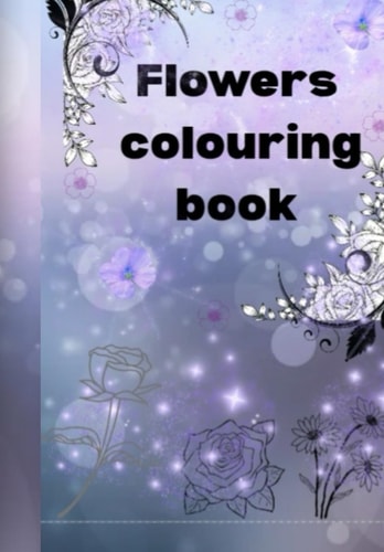Flowers colouring book