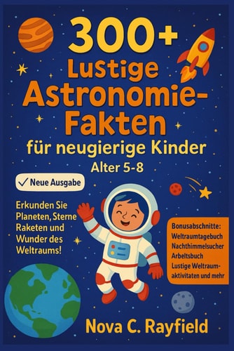 300+ Lustige Astronomie-Fakten für Neugierige Kinder Alter 5-8 - Erkunden Sie Planeten, Sterne, Raketen und Wunder des Weltraums!