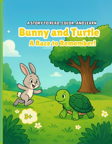 Bunny and Turtle A Race to Remember!: A STORY TO READ, COLOR, AND LEARN