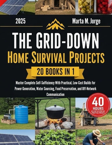 The Grid-Down Home Survival Projects: Master Complete Self-Sufficiency With Practical Low-Costs Builds for Power Generation, Water Sourcing, Food ... (The DIY Self-Sufficient Guides)