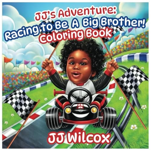 JJ's Adventure: Racing to be a Big Brother - Coloring Book