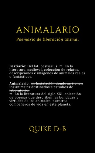 Animalario: Poemario de liberación animal (Spanish Edition)