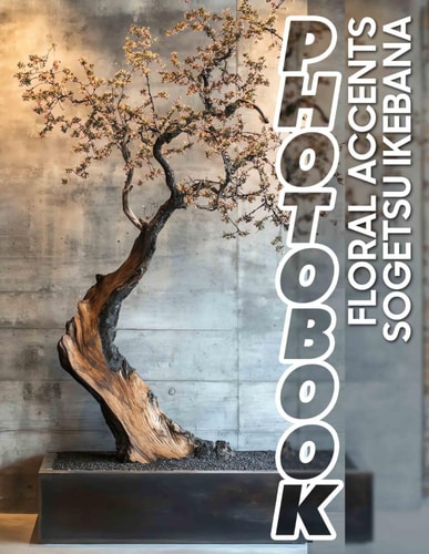 Floral Accents Sogetsu Ikebana Photo Book: Explore 40 Stunning Floral Arrangements Showcasing Traditional Japanese Artistry And Elegance