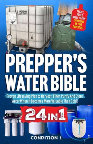 PREPPER’S WATER BIBLE: Proven Lifesaving Plan to Harvest, Filter, Purify And Store Water When It Becomes More Valuable Than Gold! (PREPPER SURVIVAL BIBLE BOOK)
