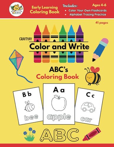 Craftyay Color and Write ABC's Coloring Book