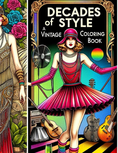 DECADES OF STYLE - A Vintage Coloring Book