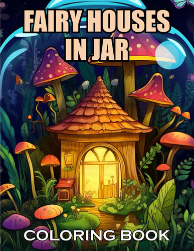 FAIRY HOUSES IN JAR COLORING BOOK FOR ADULTS - New and Exciting Designs Suitable for All Ages
