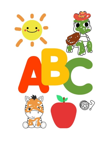 Alphabet Adventure - A Fun and Educational Coloring Book for Kids from A to Z